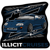 *COMING SOON* Black Tee - Supra - Blue