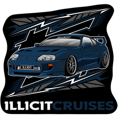 *COMING SOON* Black Tee - Supra - Blue