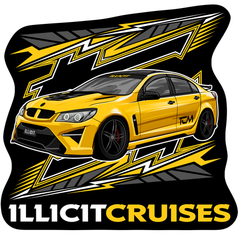 Black Tee - VF GTSR - Yellow